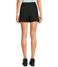 Copper Key Buckle Mini Skirt
