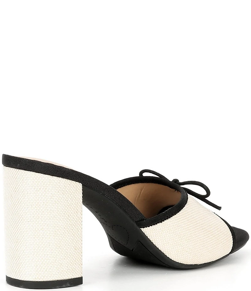 Copper Key Cape Linen Bow Detail Dress Slide Sandals