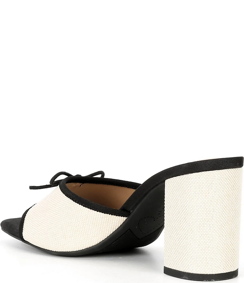 Copper Key Cape Linen Bow Detail Dress Slide Sandals