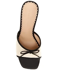 Copper Key Cape Linen Bow Detail Dress Slide Sandals