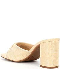 Copper Key Cape Raffia Bow Detail Dress Slide Sandals