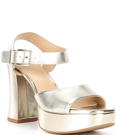 Copper Key Celleste Leather Platform Dress Sandals