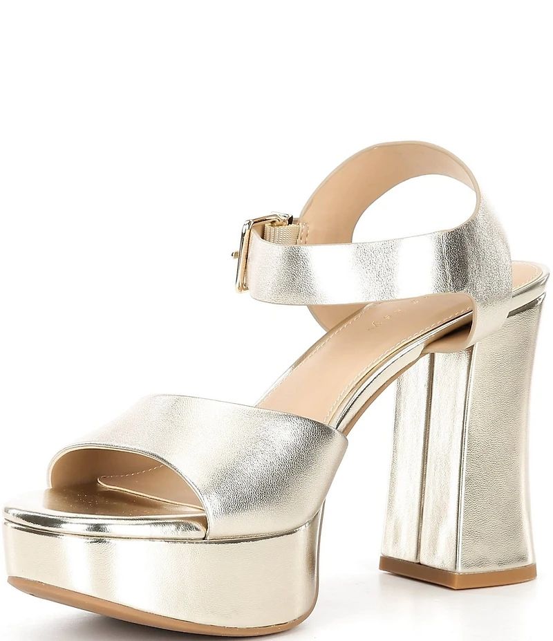 Copper Key Celleste Leather Platform Dress Sandals