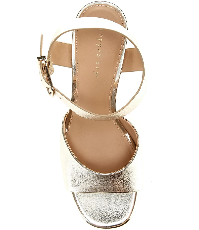 Copper Key Celleste Leather Platform Dress Sandals