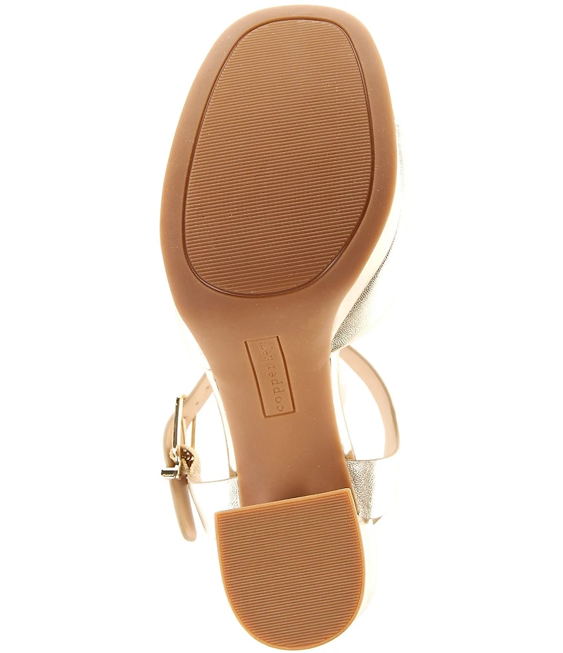 Copper Key Celleste Leather Platform Dress Sandals