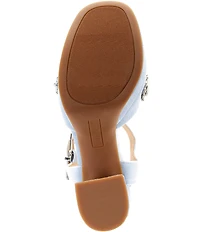 Copper Key Celleste Two Velvet Jewel Embellished Platform Dress Sandals