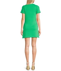 Copper Key Center Seam Mini Dress