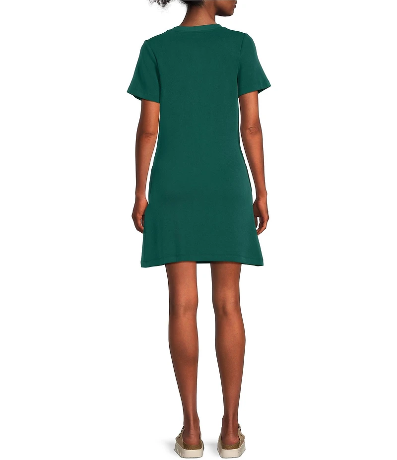 Copper Key Center Seam Mini Dress