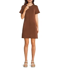 Copper Key Center Seam Mini Dress