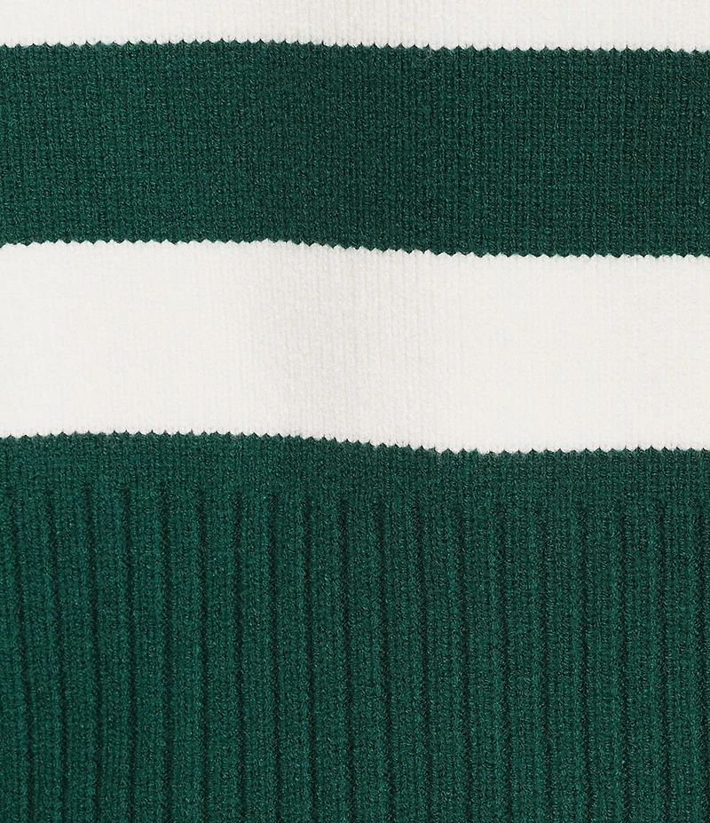 Copper Key Collared Stripe Sweater