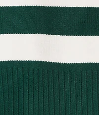 Copper Key Collared Stripe Sweater