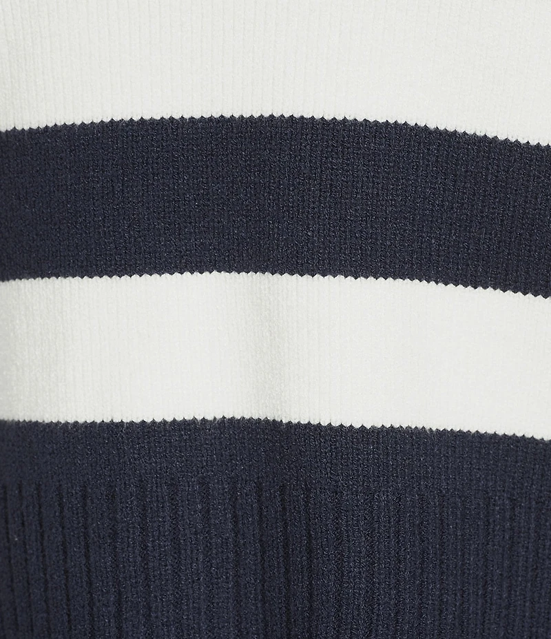 Copper Key Collared Stripe Sweater