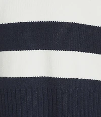 Copper Key Collared Stripe Sweater