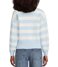 Copper Key Collared Stripe Sweater