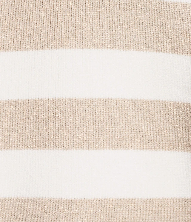 Copper Key Collared Stripe Sweater