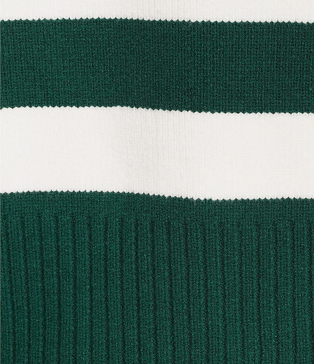 Copper Key Collared Stripe Sweater