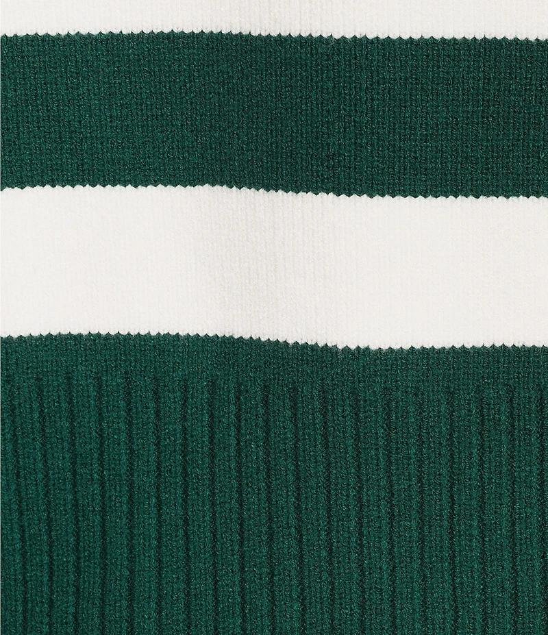 Copper Key Collared Stripe Sweater