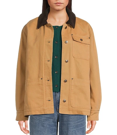 Copper Key Contrast Collar Work Jacket