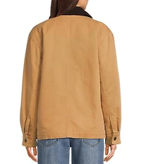 Copper Key Contrast Collar Work Jacket