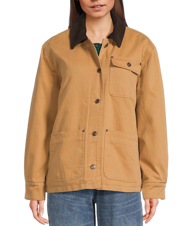 Copper Key Contrast Collar Work Jacket