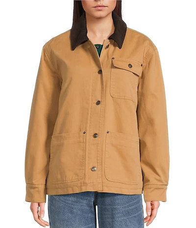 Copper Key Contrast Collar Work Jacket