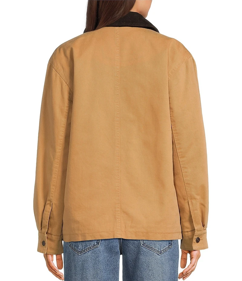 Copper Key Contrast Collar Work Jacket
