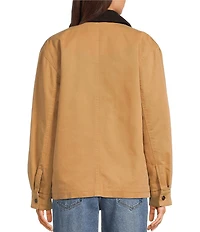 Copper Key Contrast Collar Work Jacket