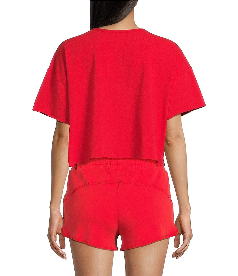 Copper Key Coordinating Cropped Front Pocket Tee