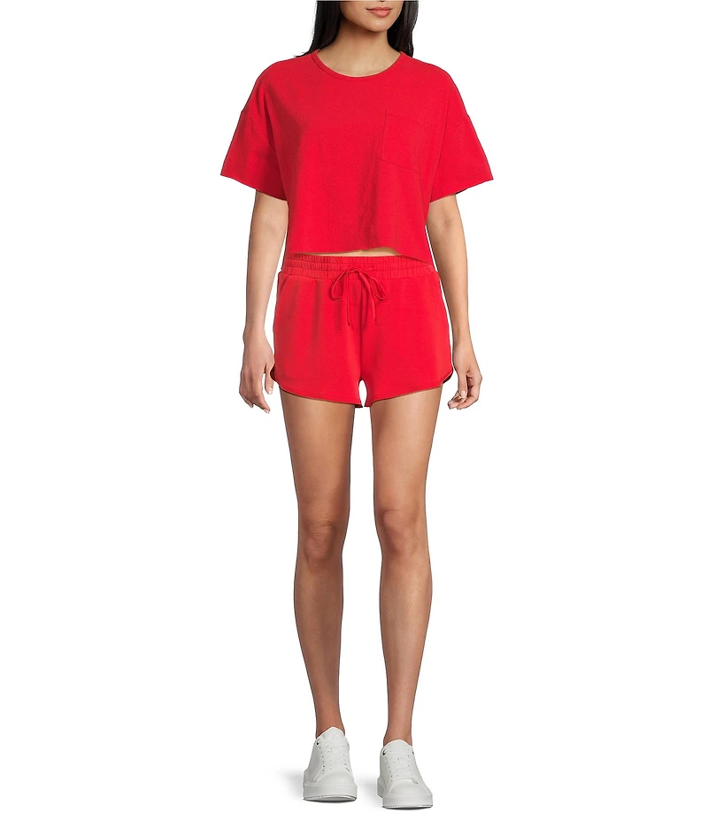 Copper Key Coordinating Cropped Front Pocket Tee