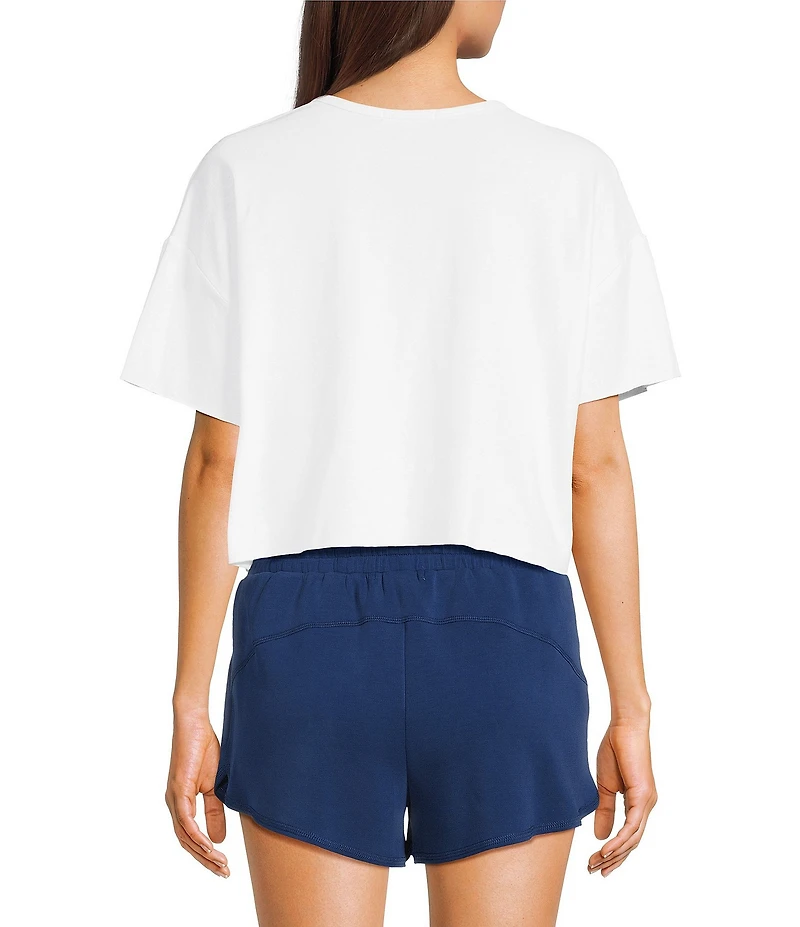 Copper Key Coordinating Cropped Front Pocket Tee