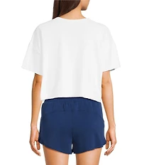 Copper Key Coordinating Cropped Front Pocket Tee