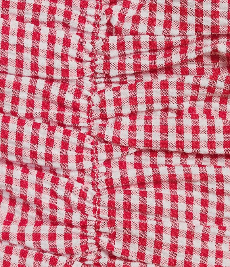 Copper Key Coordinating Cropped Gingham Tank