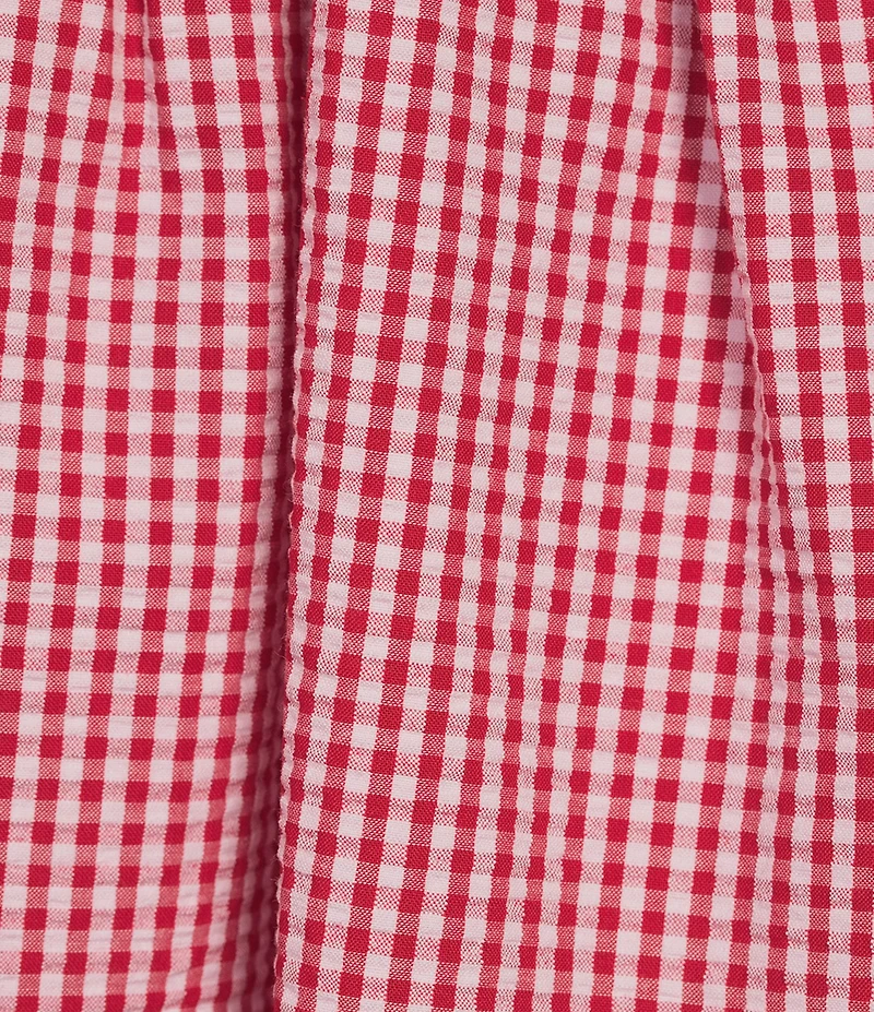 Copper Key Coordinating Pull On Gingham Skirt