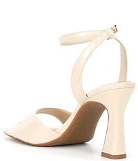 Copper Key Crane Crinkle Patent Ankle Strap Sandals