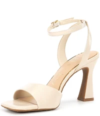 Copper Key Crane Crinkle Patent Ankle Strap Sandals