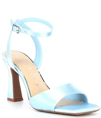 Copper Key Crane Satin Ankle Strap Sandals