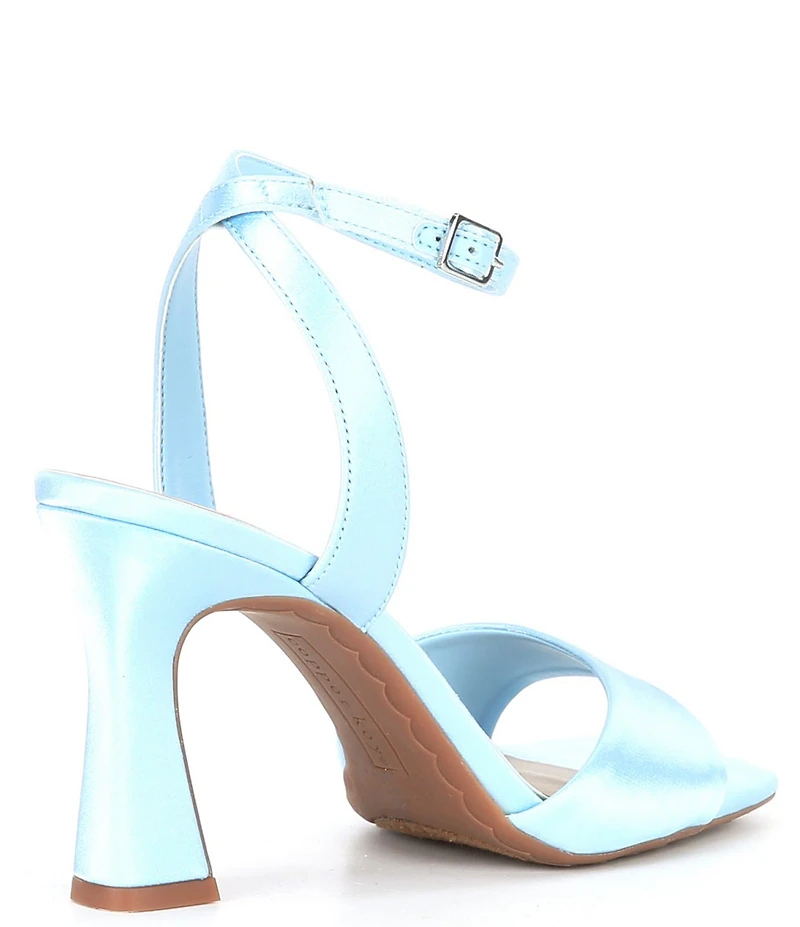 Copper Key Crane Satin Ankle Strap Sandals