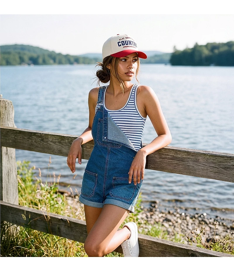 Copper Key Danielle Ameriana Striped Scoop Neck Tank