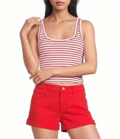 Copper Key Danielle Ameriana Striped Scoop Neck Tank