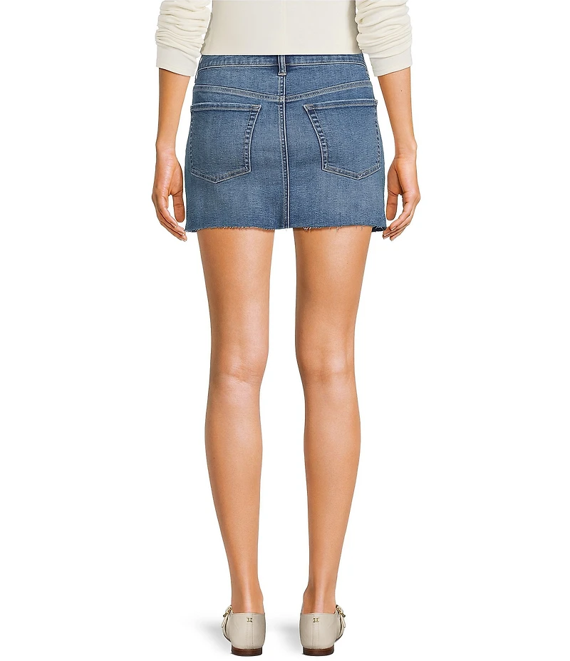 Copper Key Denim Mini Skirt