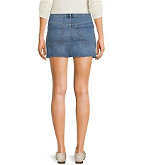 Copper Key Denim Mini Skirt