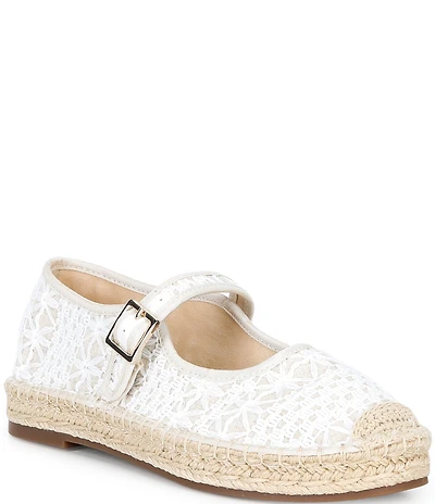 Copper Key Destin Crochet Mary Jane Espadrille Flats