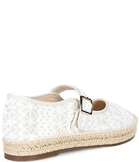 Copper Key Destin Crochet Mary Jane Espadrille Flats
