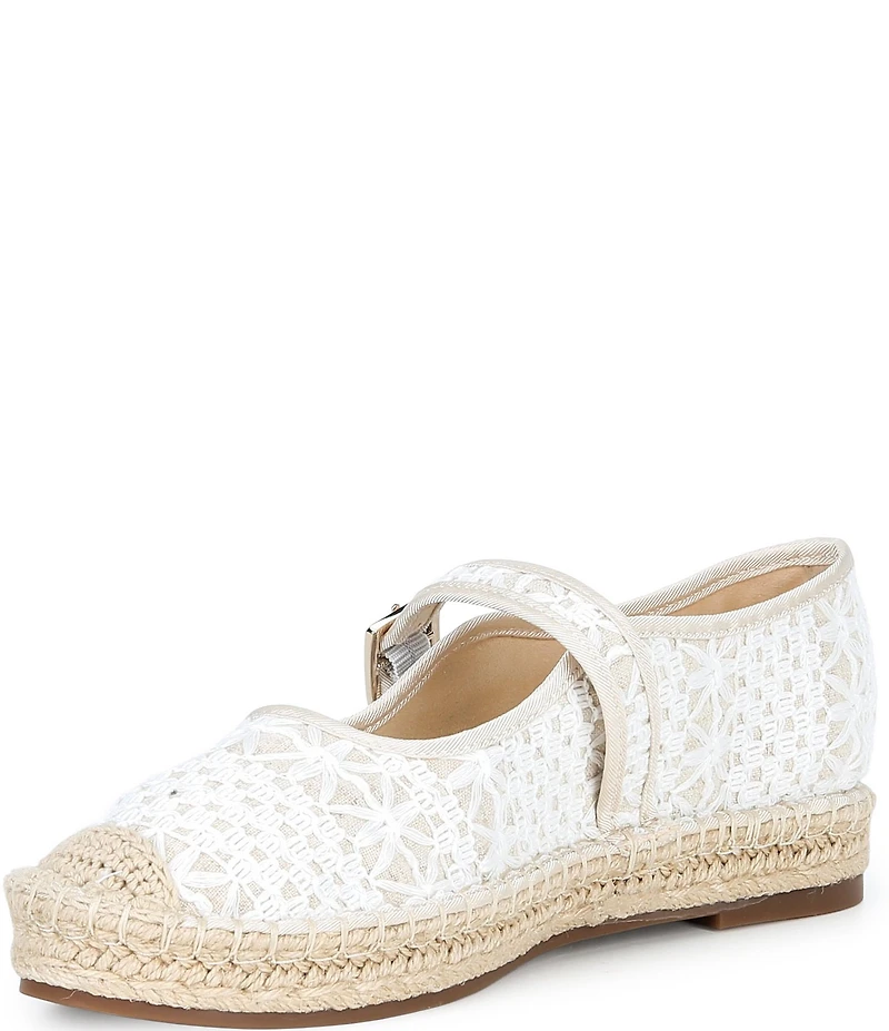 Copper Key Destin Crochet Mary Jane Espadrille Flats