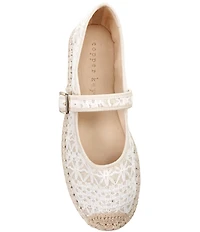Copper Key Destin Crochet Mary Jane Espadrille Flats