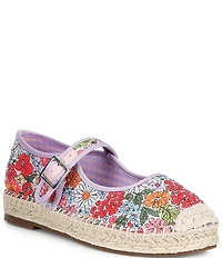Copper Key Destin Floral Mary Jane Espadrille Flats