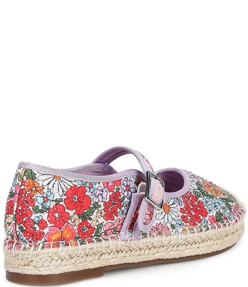 Copper Key Destin Floral Mary Jane Espadrille Flats