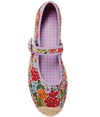 Copper Key Destin Floral Mary Jane Espadrille Flats