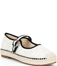 Copper Key Destin Linen Mary Jane Espadrille Flats