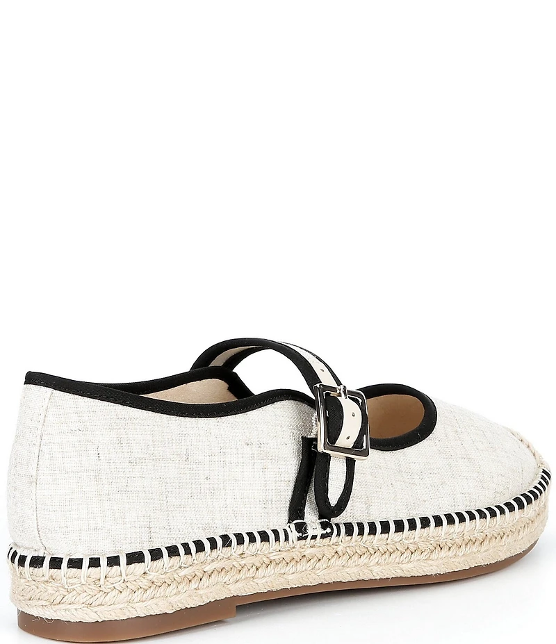 Copper Key Destin Linen Mary Jane Espadrille Flats
